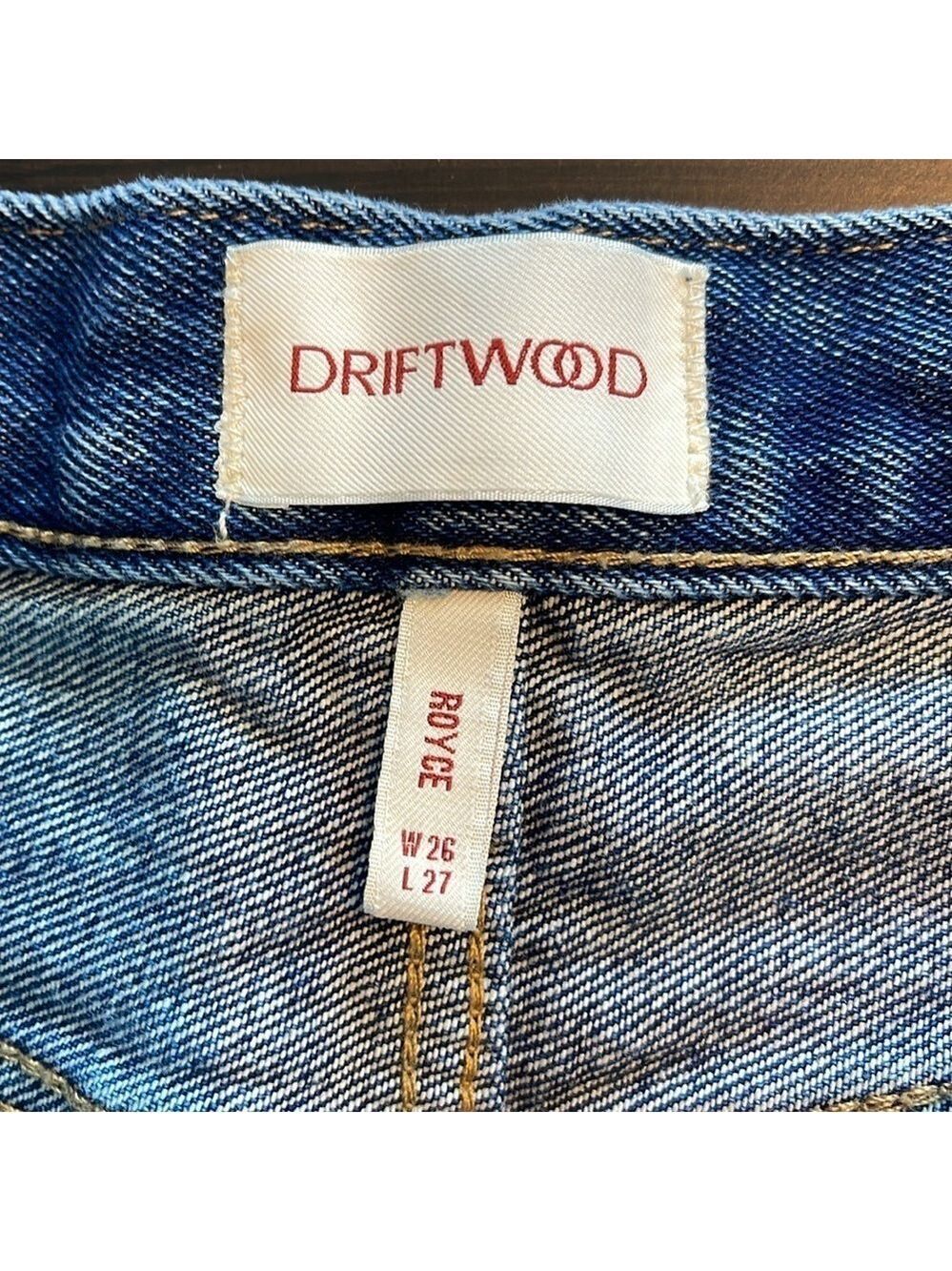 Driftwood Royce Straight Crop Jeans in Kaleidoscope Embroidery Size 26 Boho EUC - Picture 9 of 16
